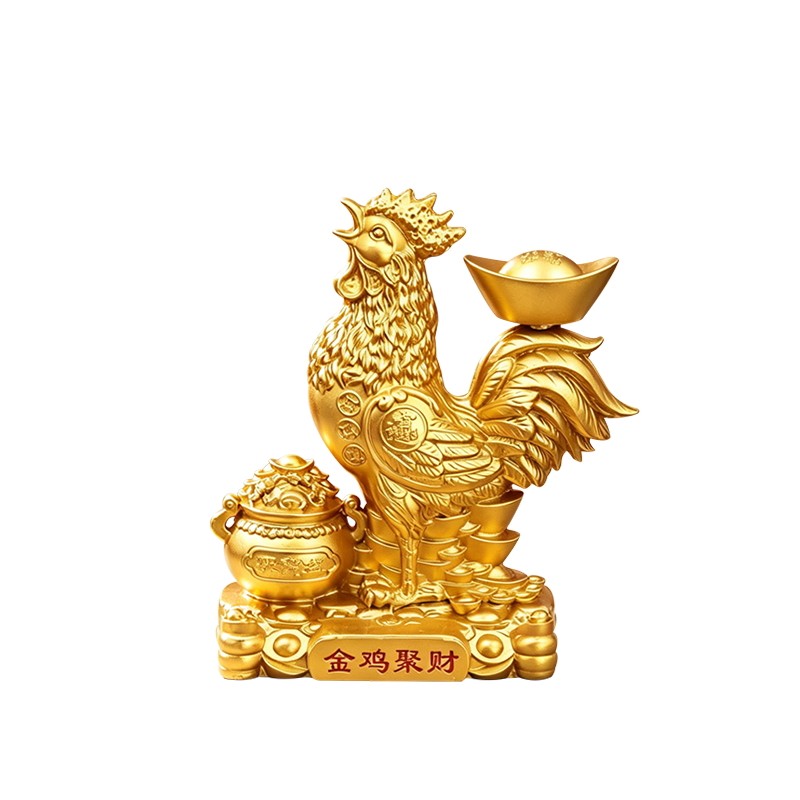 金鸡聚财招财鸡转转桌面小摆件
