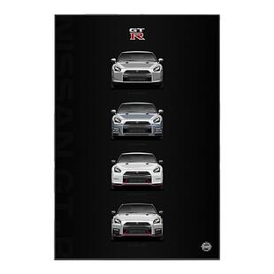 JDM挂画 日系性能车海报 三菱斯巴鲁TYPER竖版玄关客厅车行装饰画