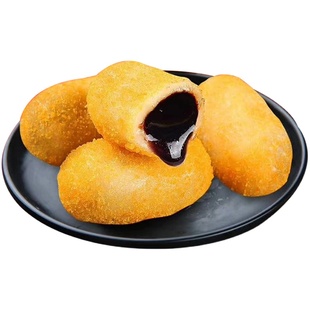 阿诺爆浆红糖糍粑300g*5商用火锅店专用油炸小吃流心红糖浆糯米糍