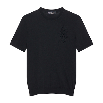 AMK夏季烫钻短袖T恤日常