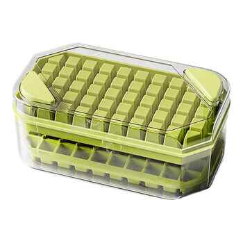 新食品级冰块模具按压冰格家用冰箱自制冰块储存盒带盖冻冰块神器实付7.9元到手包邮