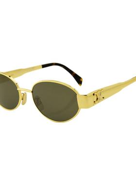 CELINE 章若楠刘宇宁同款 2025复古椭圆形太阳镜墨镜 300211