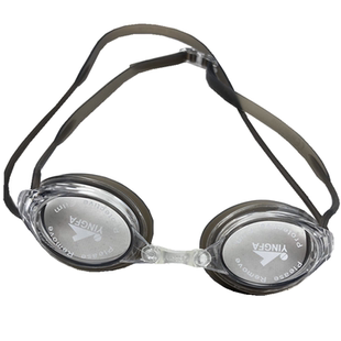 英发Y570小镜框竞速防水防雾专业游泳镜成人儿童比赛训练近视眼镜