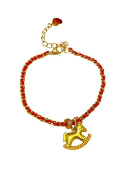 马年红色手链女本命年手绳手串潮