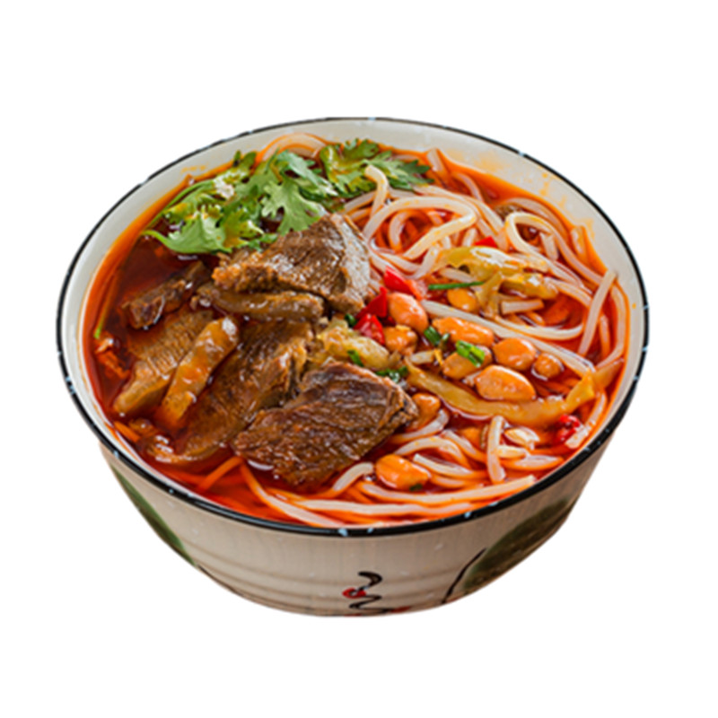 湖南新化向东街红汤牛肉米粉