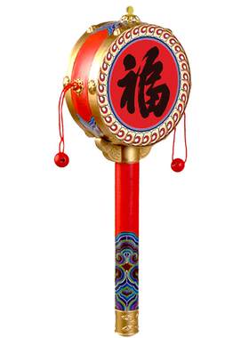 婴儿拨浪鼓中国风可啃咬