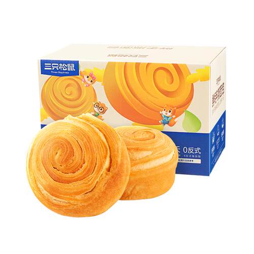 三只松鼠_手撕面包1kg早餐蛋糕点心健康吐司休闲食品饱腹零食代餐