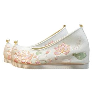 锦袍仙绣花鞋汉服鞋增高鞋