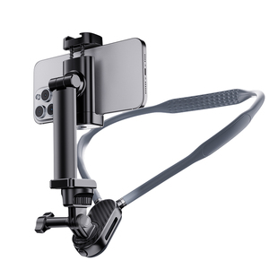 挂脖手机支架第一人称视角运动相机拍摄设备补光灯胸前固定支架大疆GoPro胸挂磁吸脖子防抖直播Vlog美食拍摄