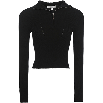 rucoline针织上衣套头立领