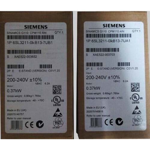 议价6SL3211-0KB13-7UB1西门子G110变频器0.37KW6SL3211-0KB13-7U
