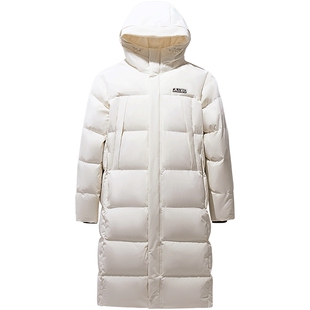 王一博同款安踏长款羽绒服男士四防加厚保暖棉服户外运动通勤外套