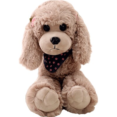 可爱仿真狗狗泰迪狗女趴趴狗公仔