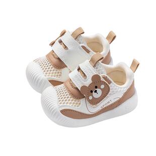 男宝宝鞋子1一2-3岁夏季学步软底网面凉鞋夏款10个月12女宝婴儿鞋