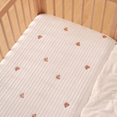 婴儿床床笠宝宝床单新生儿床上用品纯棉a类儿童拼接床床罩垫定制