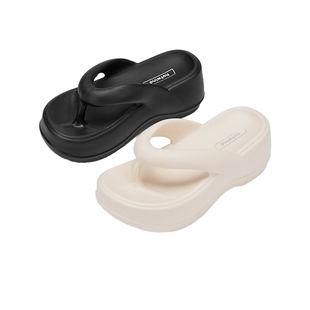 热风厚底人字拖女鞋2025年夏季新款女士时尚拖鞋松糕底凉拖夹脚拖