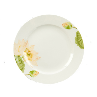 家用唐山骨瓷7英寸家用小平盘浅盘小菜盘蛋糕盘陶瓷早餐盘7寸骨碟