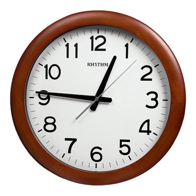 RHYTHM丽声实木2026新款挂钟
