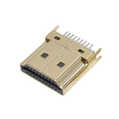 hdmi夹板公头间距镀金连接器