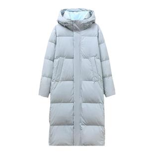 过膝90白鸭绒长款羽绒服女2025秋冬季新款宽松韩版加厚保暖外套潮