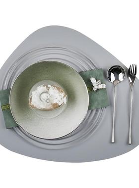 雅龙 样板房餐具摆台餐桌摆件轻奢软装样板间西餐碗盘子软装饰品