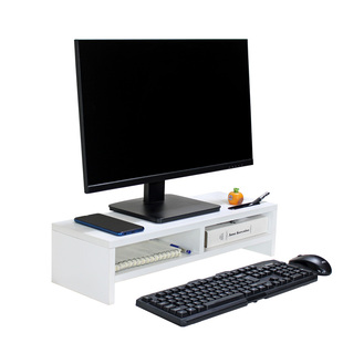 免安装电脑显示器屏幕底座增高架桌上双层带隔断加长厚置物收纳架