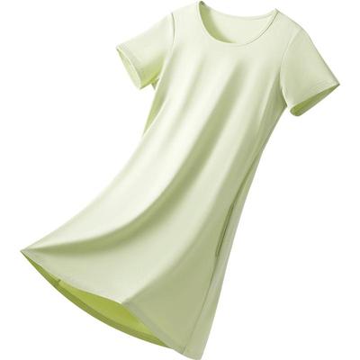 7A抗菌A类纯棉抗菌短袖睡裙女