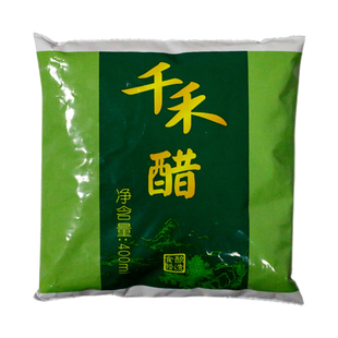 千禾醋400ml*30袋商用整箱酿造醋四川特产餐饮用袋装醋酸辣粉醋