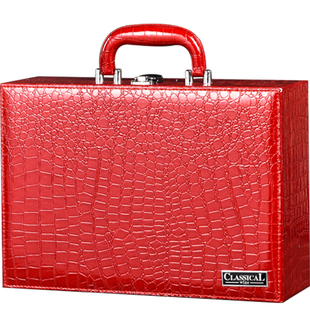 红酒包装盒礼盒双支装高档干红葡萄酒包装皮盒手提红酒箱空盒定制