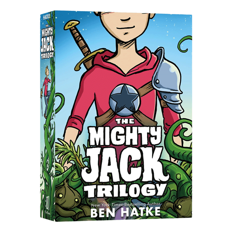 英文原版 Mighty Jack Trilogy Boxed Set 超强的杰克3册 全彩漫画书三部曲盒装套装 英文版 进口英语原版书籍儿童外文书