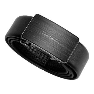 皮尔卡丹内扣式皮带男士真皮商务腰带高档正品牛皮自动扣裤带新款