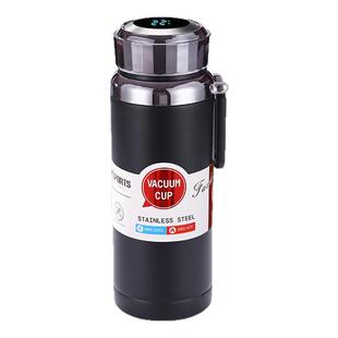 爆卖优选保温杯316不锈钢智能显温杯大容量户外运动便携提环水杯