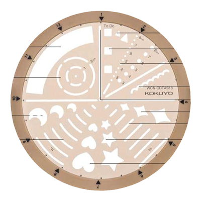 kokuyo国誉Campus旋转模板尺手帐