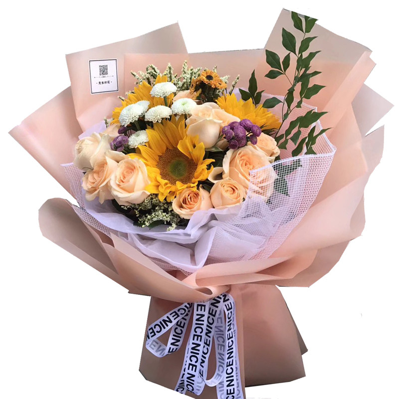 优艺资材二代雾面纸防水包花纸韩素纸晨雾柔光纸鲜花花束包装纸