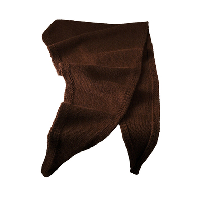 咖色羊毛围巾女款2025新款冬三角围脖羊绒针织轻奢高级感女士护颈