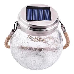 太阳能庭院灯户外防水小夜灯花园布置阳台装饰灯裂纹树挂灯氛围灯