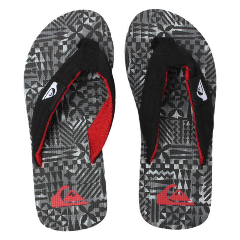 现货Quiksilver2025新款夏季布艺拖鞋儿童家用eva速干个性外穿潮