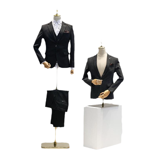 服装店男模特道具半身全身假人人台西装展示架高档橱窗衣架金属架