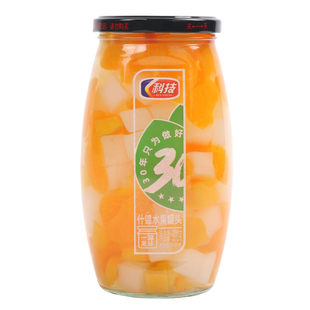 科技罐头 什锦水果罐头 800克*2瓶 杂果罐头糖水水果罐头休闲零食