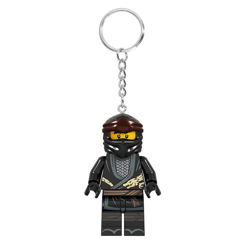 thumbnail for keychain, ring, back, backpack, grid, ninjago, Lloyd, Kayger, Kozan, pendant, minifigure, bricks, toys, gifts