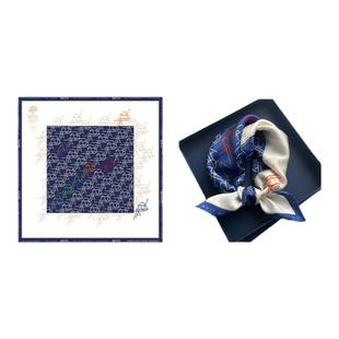 定制丝巾发带女2025新款小方巾头巾田园风百搭来图定制图案logo