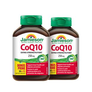 Jamieson健美生加拿大进口辅酶素Q10软胶囊coq10官方旗舰店ql0