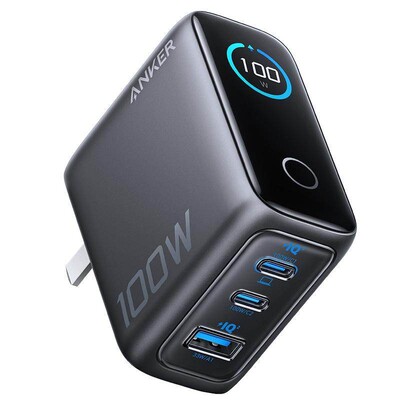 安克100W智显充Lite氮化镓充电器