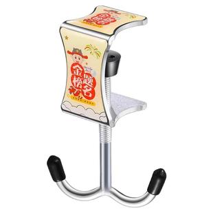 课桌挂钩挂书包挂钩卡夹式免打孔钩子金属挂钩学生用学校书桌挂钩