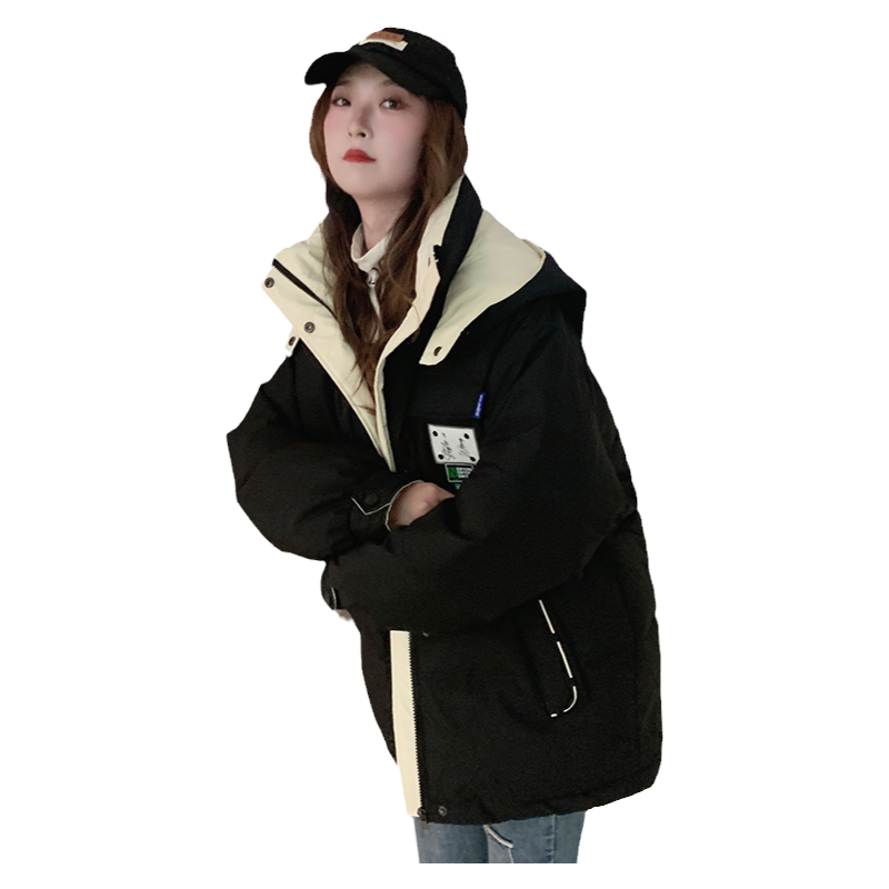 和锋金羽短款oversize棉服外套