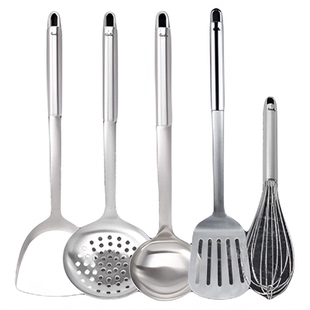 菲仕乐 HSS系列厨具304食品级不锈钢锅铲家用大号汤勺捞面勺家用