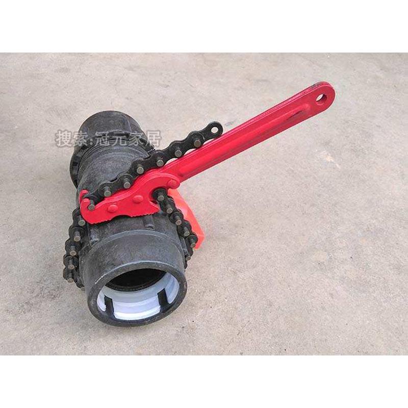 PE管快速接头安装用 小号链条式扳手/pe水管/拧松紧链条管子钳