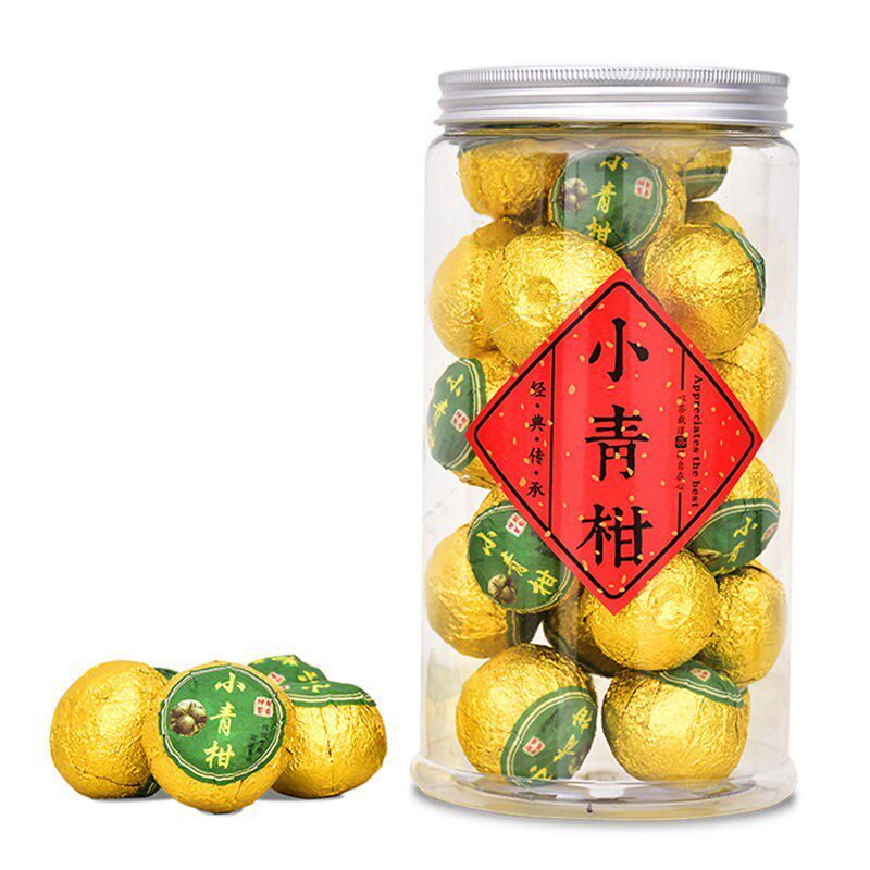新会小青柑宫廷柑普茶木桶礼盒