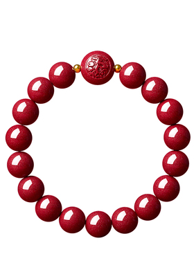 【高含量朱砂】本命佛护身符手串