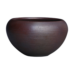 九木柴烧茶洗小号 粗陶茶洗柴烧杯洗复古柴烧抹茶点茶碗茶道